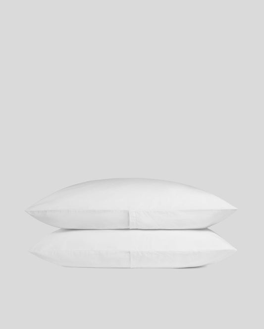 Brushed Cotton Pillowcase Set (White)