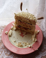 Hand-Painted Custom Scalloped Cake Plate