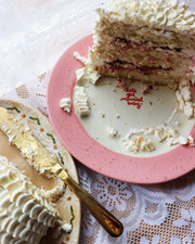 Hand-painted “let’s get married baby” Cake Plate