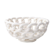 Ceramic Braided Bread Serving Bowl