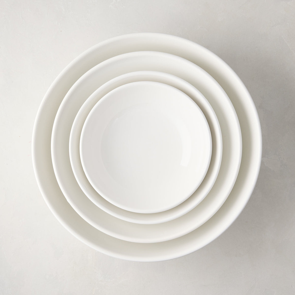 Ceramic Nesting Serving Bowls, Set of 4
