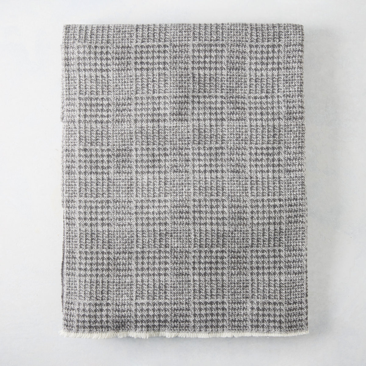 Charcoal Grey Sutton Houndstooth Throw Blanket