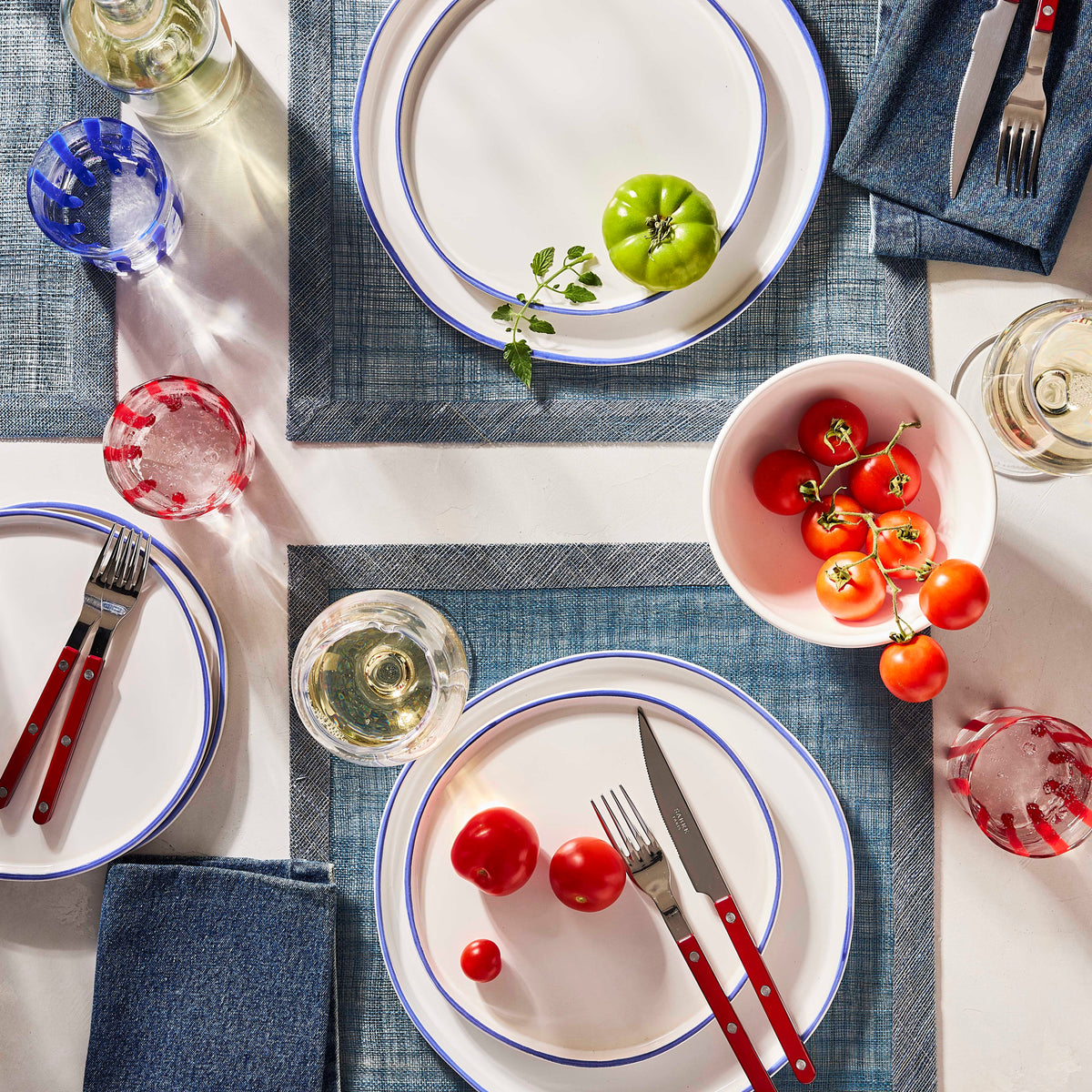 Cherry Red Bistro 5-Piece Flatware Set