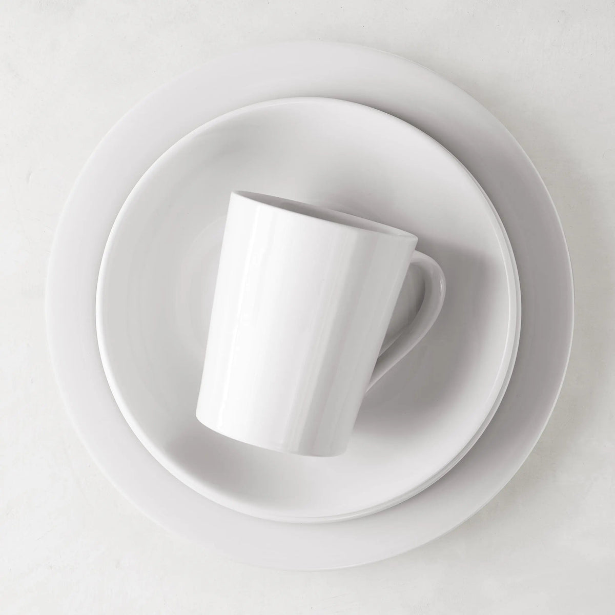 City White Porcelain Salad Plate