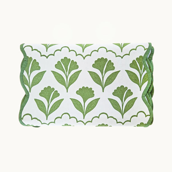 Josephine green table runner
