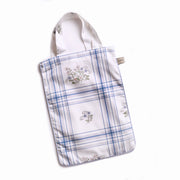Fleur + Stripe Baby Duvet - Ivory