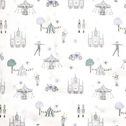 Adventures in Wonderland Crib Sheet - Aqua