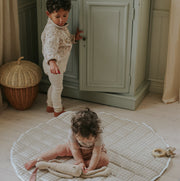 Picnic Gingham Play Mat - Beige