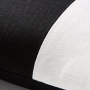 Diane Keaton + Hudson Grace Black Wide Linen Stripe Throw Pillow