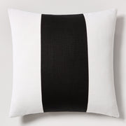 Diane Keaton + Hudson Grace Black Wide Linen Stripe Throw Pillow