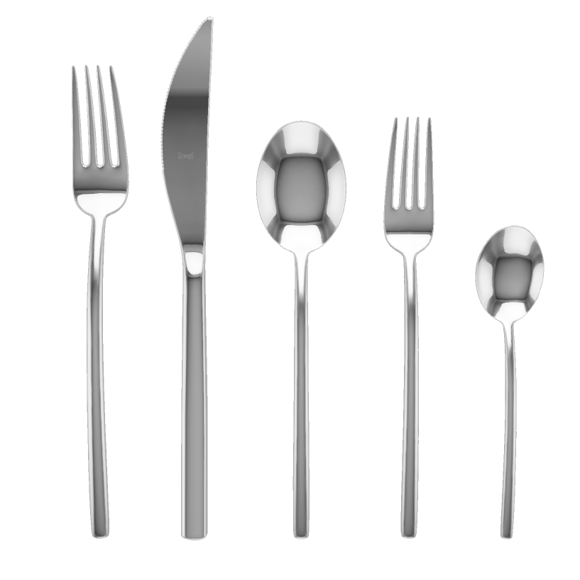 Due Stainless Steel 5-Piece Flatware Set