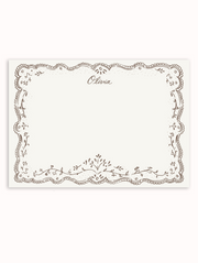 Stationery & Notepad Gifting Set- Embroidered Cocoa