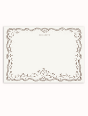 Stationery & Notepad Gifting Set- Embroidered Cocoa