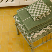 Bethell Bath Towel in Sage & Chalk