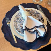 The Wave Navy Napkins (Set of 2)
