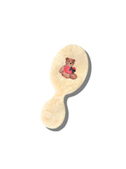 Hand-Painted Love Teddy Mini Hairbrush