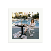 Faye Dunaway Sits by the Pool