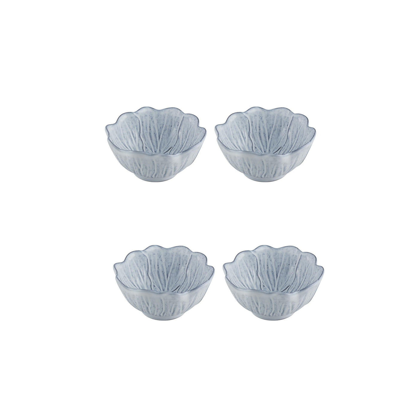 Bordallo Pinheiro Flora Antique White – Bowl 12.5 cm / 4", set of 4