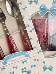 Glitter Cutlery Set in Sparkling Sangria