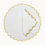 Gardenia gold linen placemat (set of 4)