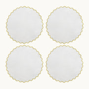 Gardenia gold linen placemat (set of 4)