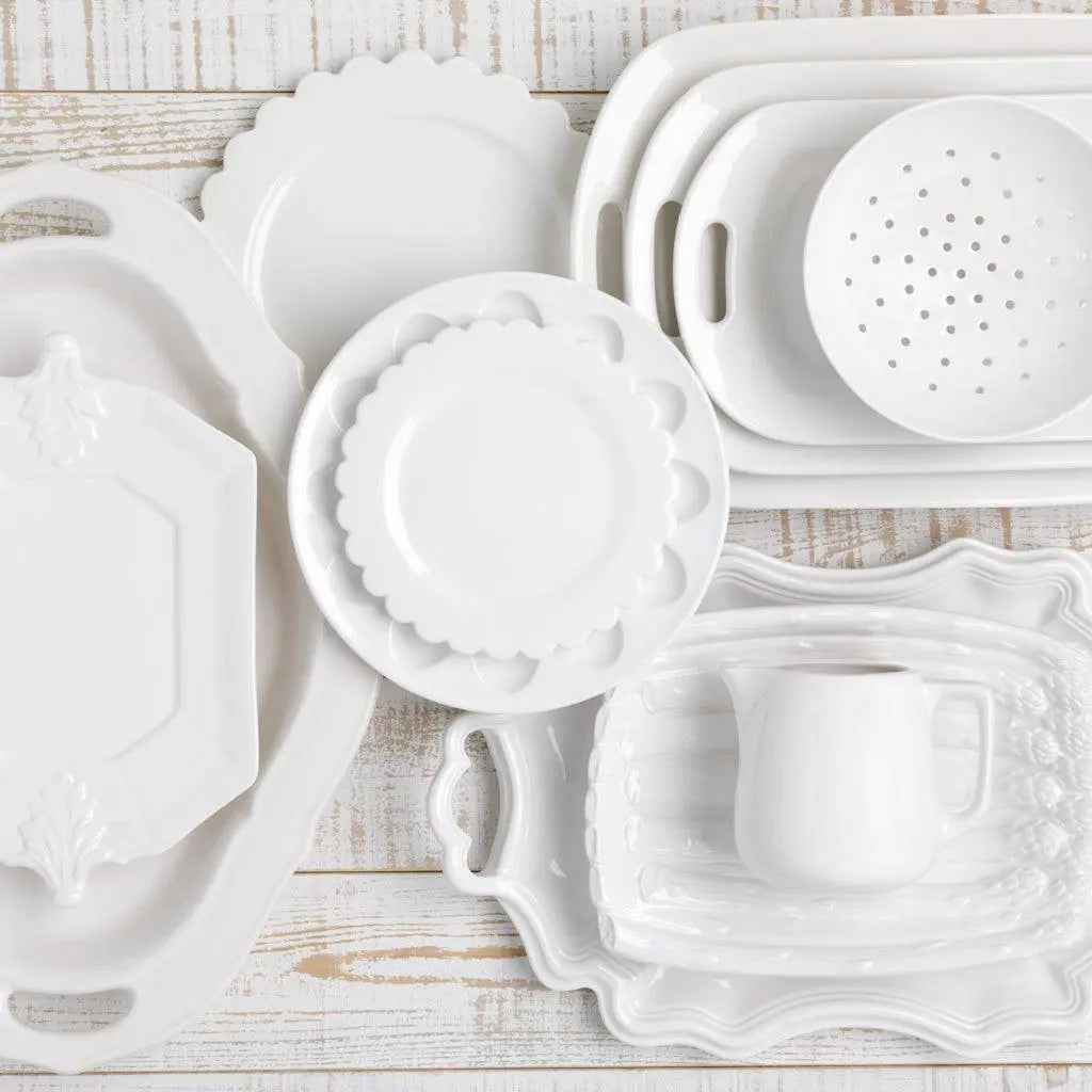 Fleur de Lys Ceramic Serving Platter