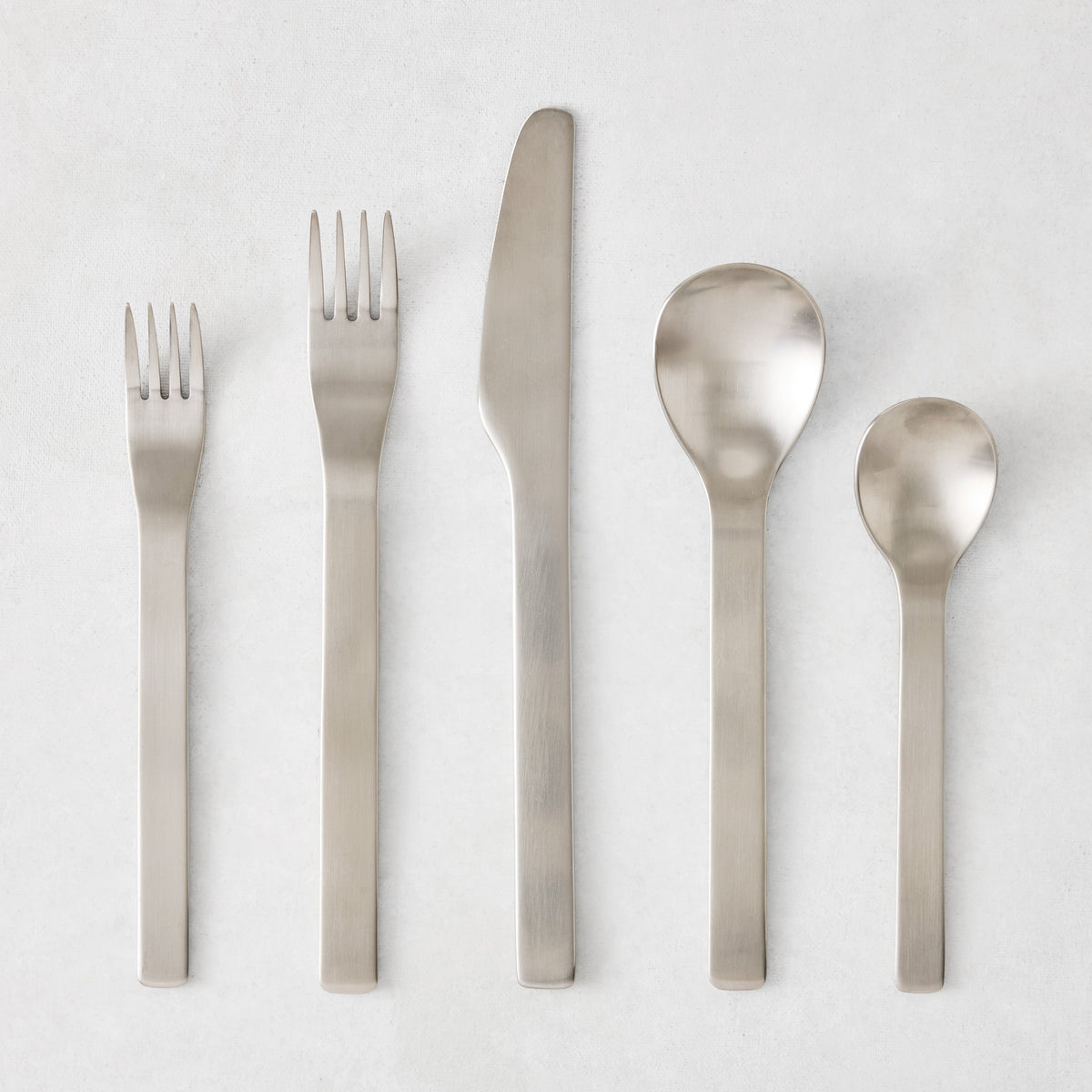 Flint Polished Stainless Steel 5-Piece Flatware Set