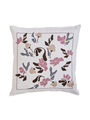 Hand Embroidered  Bouquet Pillow Cover 20" x 20"