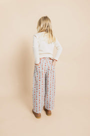 Aria Denim Jeans in Floral Blue Air Rose