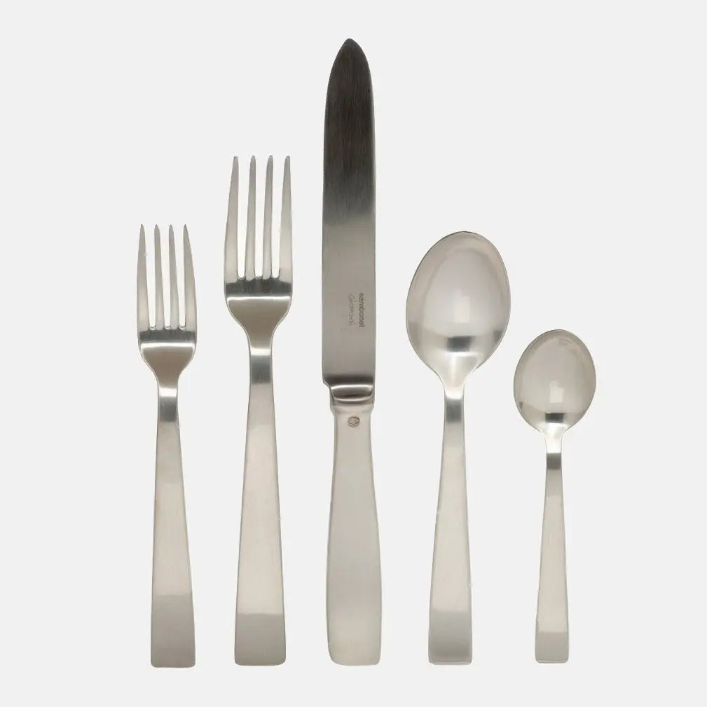 Gio Ponti Satin Silverplate 5-Piece Flatware Set