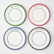Green Bon Appetit Ceramic Salad Plate