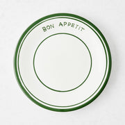 Green Bon Appetit Ceramic Salad Plate
