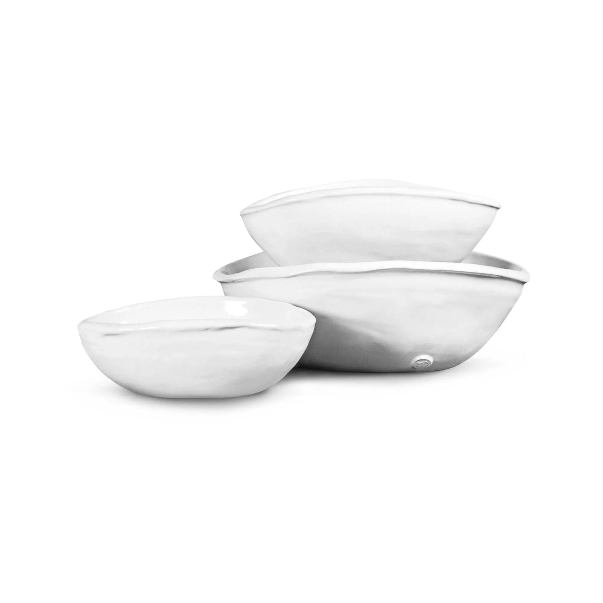 Handmade Ceramic Oval Bowls 5319, Set of 3 by Montes Doggett