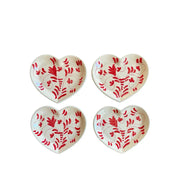 Heart Shaped Pastry Plates set of 4