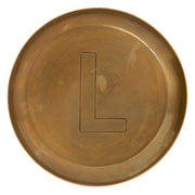 Brass Alphabet Coasters