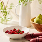 Hudson Grace White Ceramic Berry Bowl