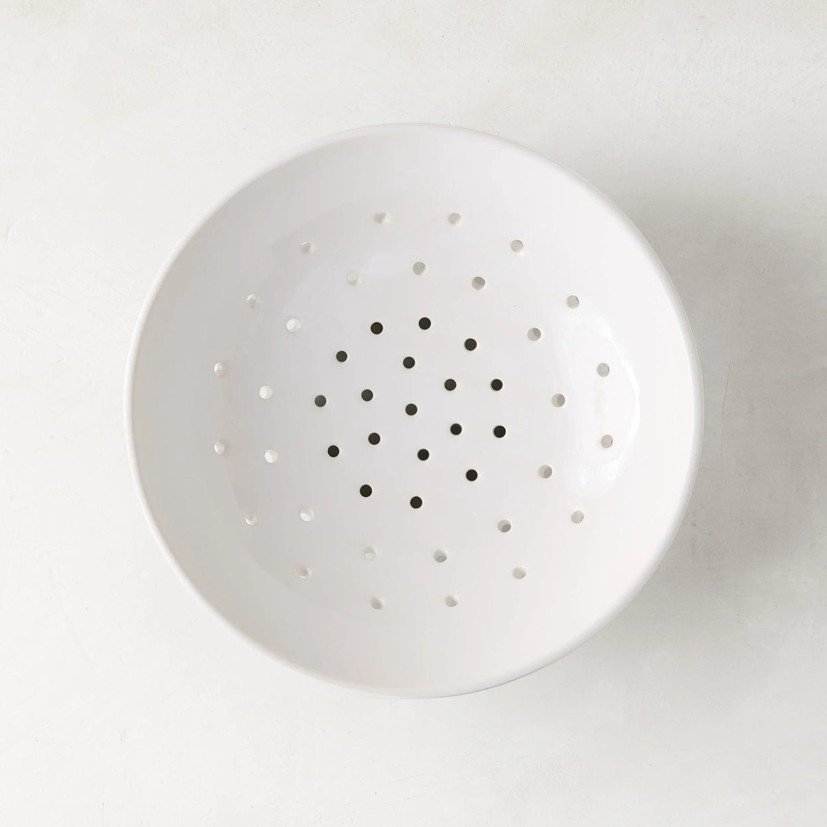 Hudson Grace White Ceramic Berry Bowl