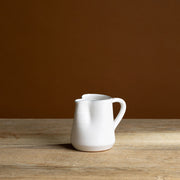 White with Green Rim Pitcher