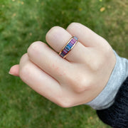 Vertical Baguette Eternity Band