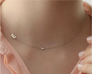 Initial Bezel Necklace