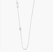Initial Bezel Necklace