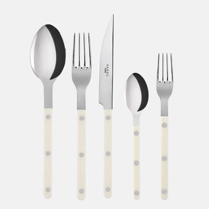 Ivory Bistro 5-Piece Flatware Set