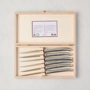 Jean Dubost Laguiole Stainless Steel Table Knives, Set of 6