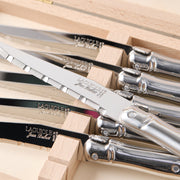 Jean Dubost Laguiole Stainless Steel Table Knives, Set of 6