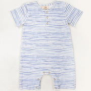 Walker Terry Romper - Wave Stripe
