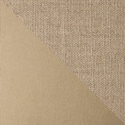Khaki Linen and Velvet Reversible Lumbar Throw Pillow