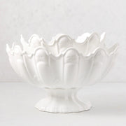 Large Ceramic Scalloped Serving Bowl