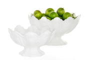 Large Ceramic Scalloped Serving Bowl