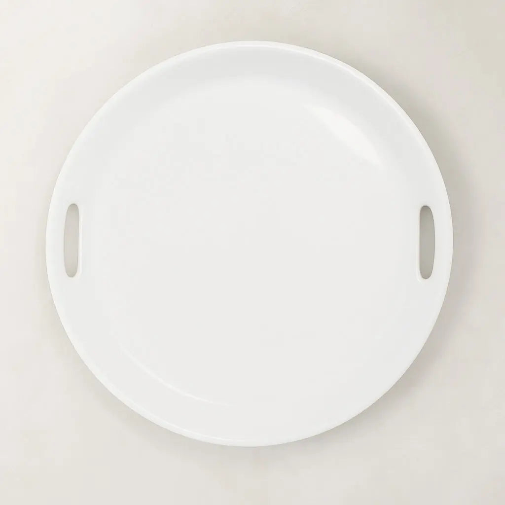 Large Round Ceramic Serving/Bar Tray