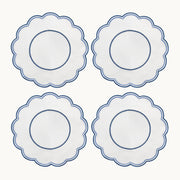 Lilibeth linen white & blue placemat (set of 4)